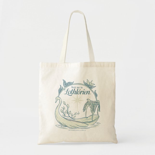 Tote Bag Retrouvez-moi à LOTHLORIEN™ - Bateau cygne (Devant)