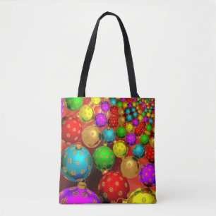 Tote Bag Réunion de décorations de Noël,