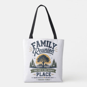 Tote Bag Réunion de famille Ensemble est notre endroit préf