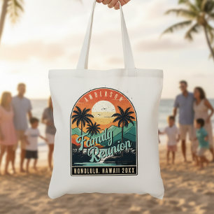 Tote Bag Réunion de famille rétro tropical ID1135
