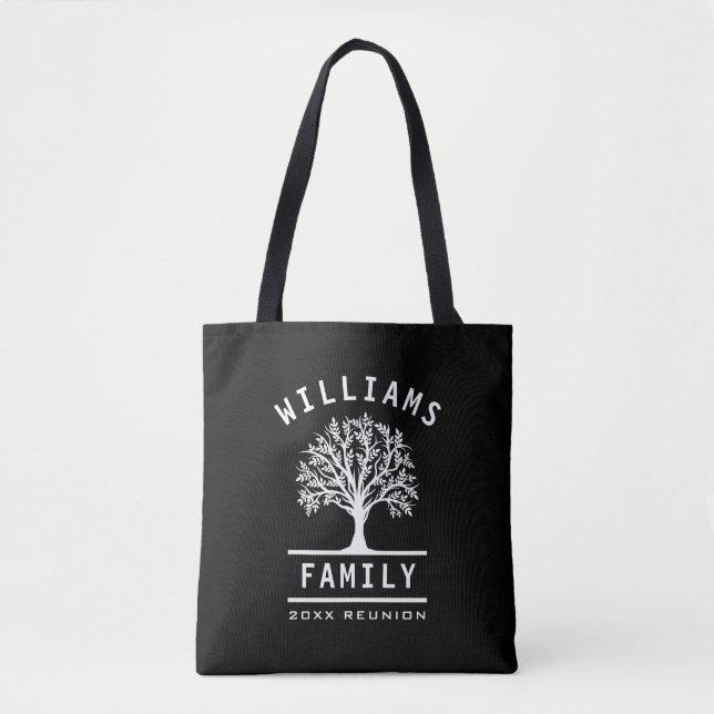 Tote Bag Réunion en famille Vacances d'été Route Trip Tree (Devant)