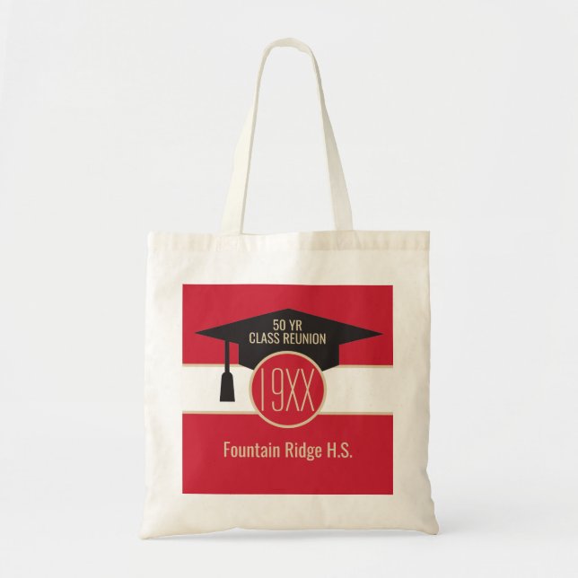 Tote Bag Réunion ! Réunion de classe personnalisée (Devant)