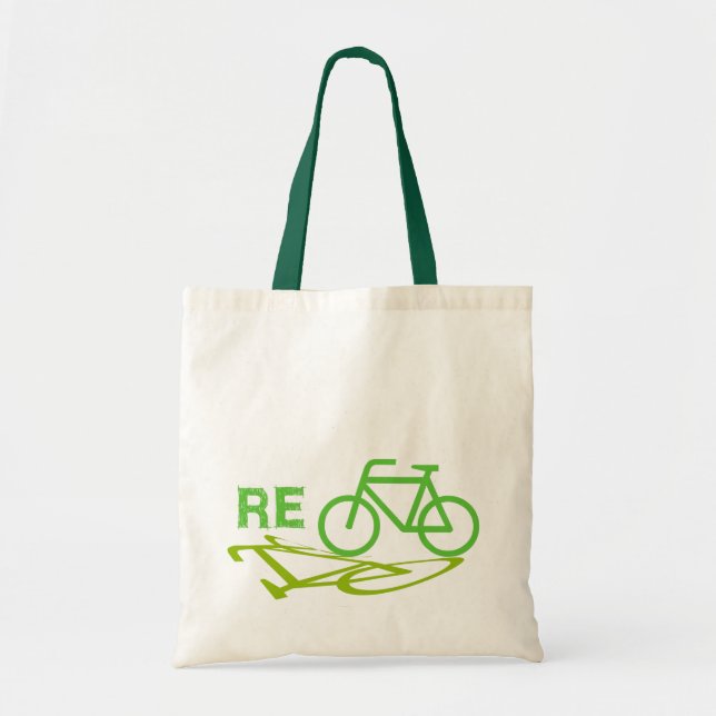 Tote Bag Réutilisez la conception de vélo (Devant)