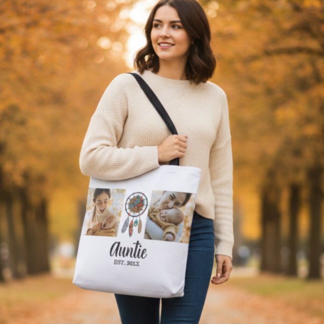 Tote Bag Rêve Attrape Tante Établie Script 2 Photo (Créateur téléchargé)