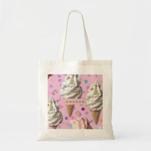 Tote Bag Rêve de glace personnalisé et fantaisiste aux coul