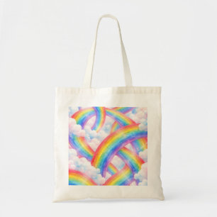 Tote Bag Rêve de Nuage Arc-en-Ciel Pastel