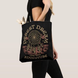 Tote Bag Rêve du désert – Vive ta vie Boho attrape-rêves