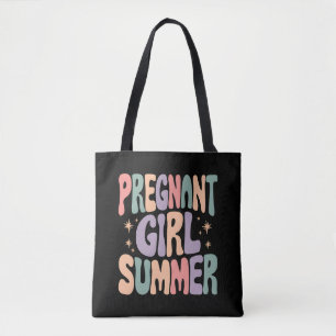 Tote Bag Révélation de grossesse Fille enceinte Fête prénat