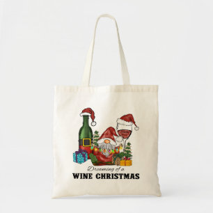 Tote Bag Rêver d'un Noël de vin