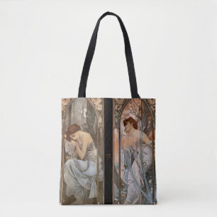 Tote Bag Rêverie du soir (Sommeil nocturne) de Mucha