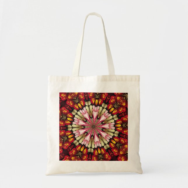 Tote Bag Rêves botaniques Mandala (Devant)