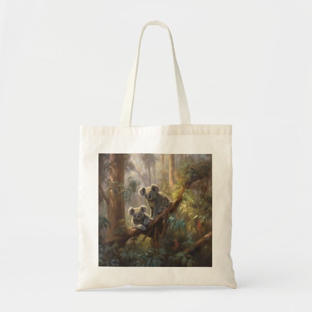 Tote Bag Rêves de forêt de koalas (Devant)