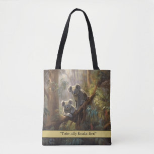 Tote Bag Rêves de forêt de koalas, personnalisé