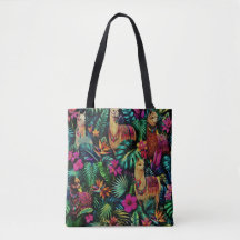 Rêves de jungle de lama Motif de surface transpare