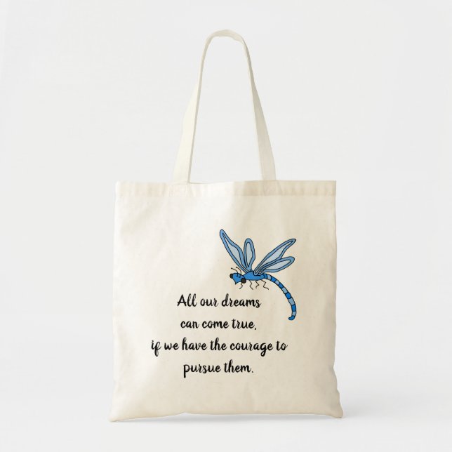 Tote Bag Rêves de libellule (Devant)
