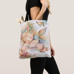 Tote Bag Rêves doux floraux fantaisistes de fille fée endor