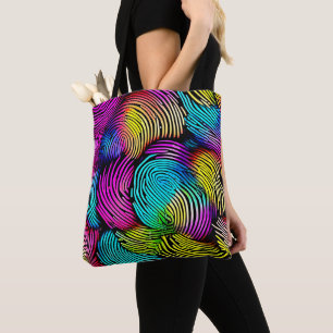 Tote Bag Rêves Rainbow Fingerprint