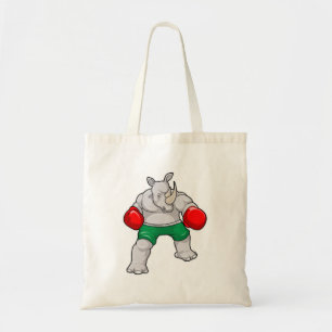 Tote Bag Rhino à Boxing avec gants de boxe