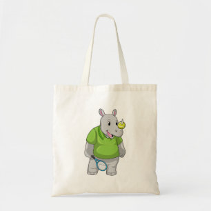 Tote Bag Rhino at tennis