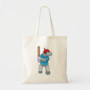Tote Bag Rhino au cricket avec chauve-souris de cricket