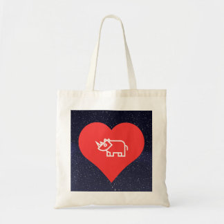 Tote Bag Rhinocéros frais d'amour