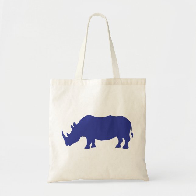 Tote Bag Rhinoceros Silhouette (Devant)
