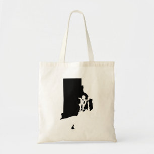 Tote Bag Rhode Island en noir et blanc