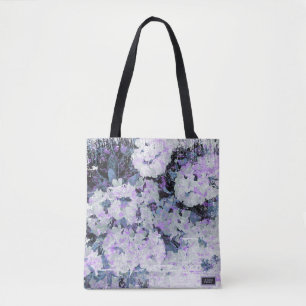Tote Bag *~* Rhododendron Grunge rustique Fleurs Blanc Blus