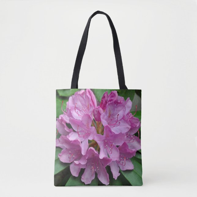 Tote Bag Rhododendrons rose (Devant)
