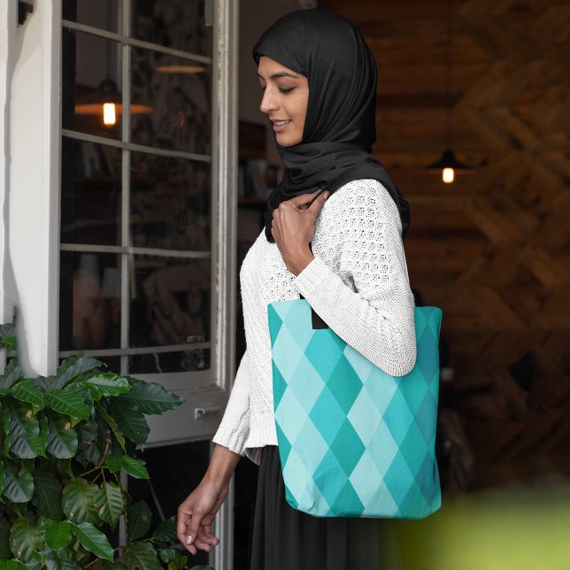 Tote Bag Rhombus bleu (Créateur téléchargé)