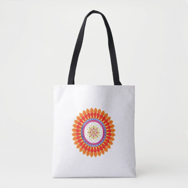 Tote Bag Rhythmic Euphoria Mandala  (Devant)