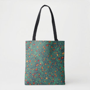 Tote Bag Rich Orchard : Vintage Tree Motif.