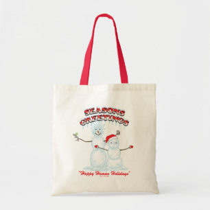 Tote Bag Rick et Morty Bonnes Fêtes de snowmen