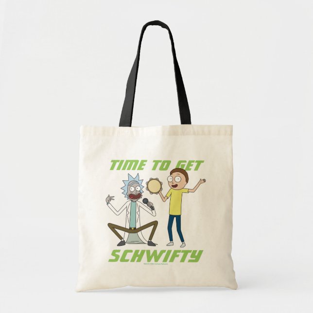 Tote Bag RICK ET MORTY™ | Il Est Temps D'Obtenir Schwifty (Devant)