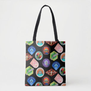 Tote Bag RICK ET MORTY™  Motif des patchs spatiaux
