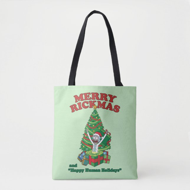Tote Bag Rick et Morty | Portail Rick Merry Rickmas (Devant)