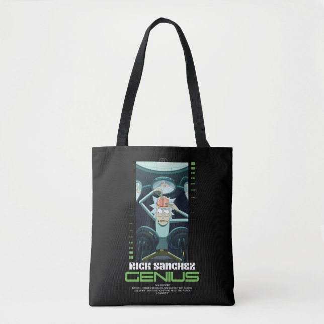 Tote Bag Rick Sanchez Genius Citation Graphique (Devant)