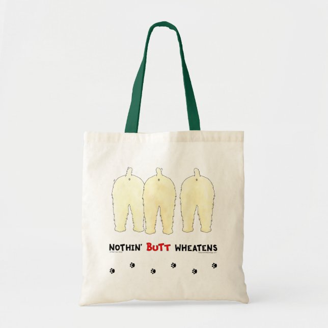 Tote Bag Rien n'aboutent Wheatens (Devant)