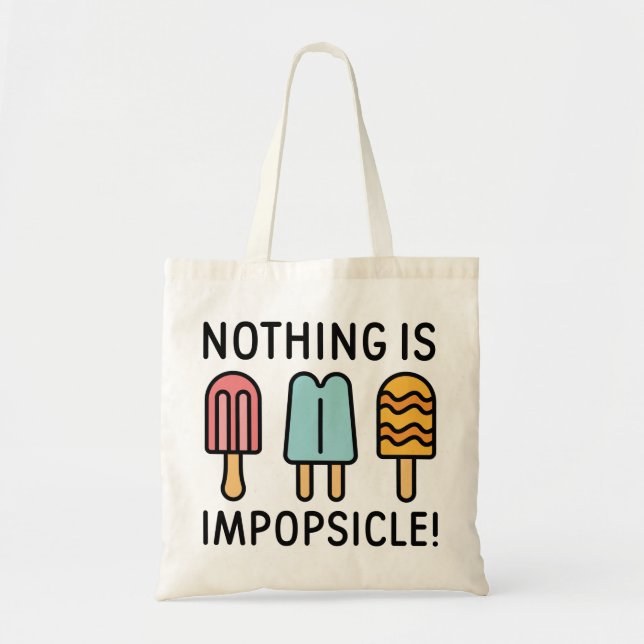Tote Bag Rien N'Est Impopsicle (Devant)