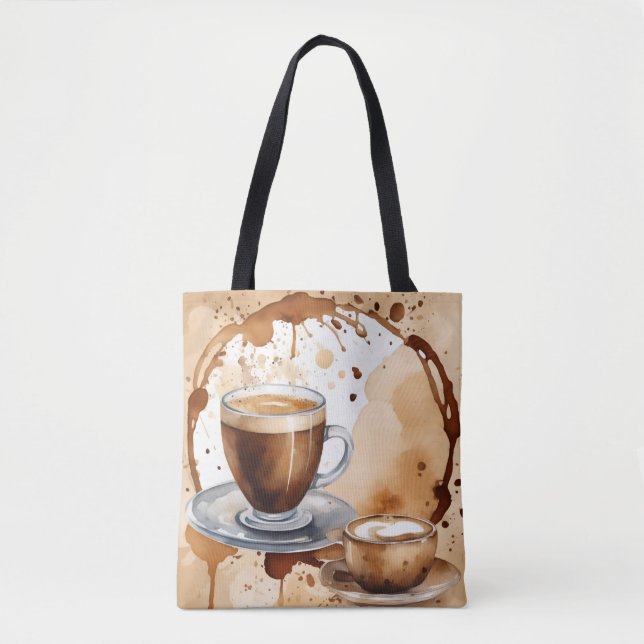 Tote Bag Rien que des taches de café (Devant)