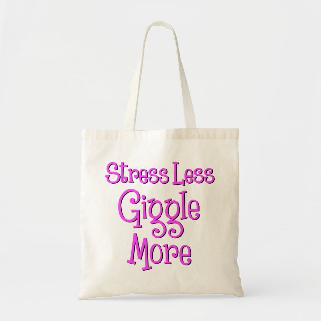 Tote Bag RIENT NERVEUSEMENT DAVANTAGE, l'encre de roses (Devant)
