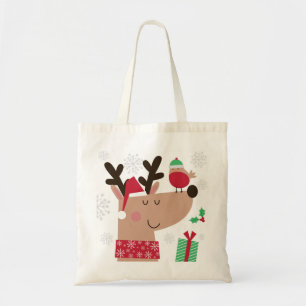 Tote Bag Rindeer Et Robin De Cube
