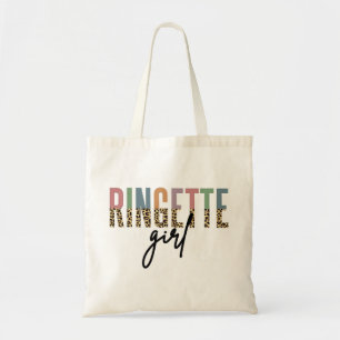 Tote Bag Ringette Girl Cheetah Imprimer Lecteur Ringette