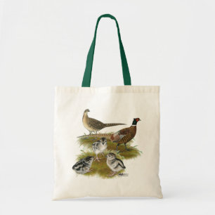 Tote Bag Ringneck Pheasant Family