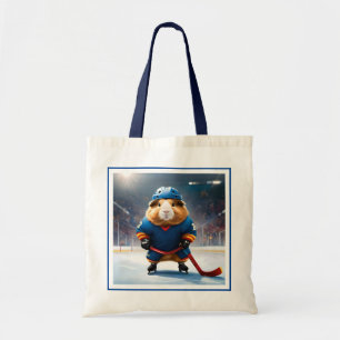 Tote Bag "Rink Rookie : Le Cochon De Guinée pour le hockey