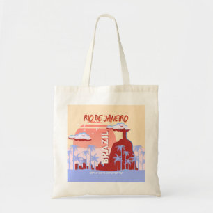 Tote Bag Rio de Janeiro Brésil Travel Art Retro Poster