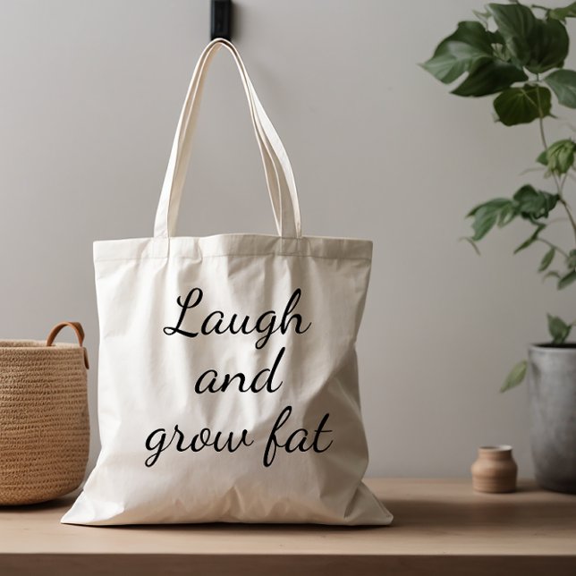 Tote Bag Rire et faire graisse humour dire (Créateur téléchargé)