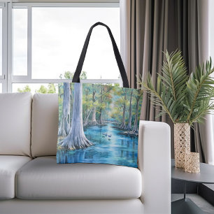 Tote Bag Rivière à l'eau bleue cristalline,