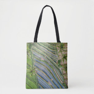 Tote Bag Rivière entre la peinture de cocotiers