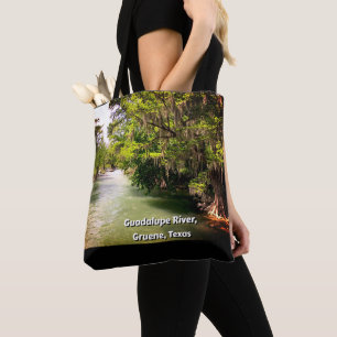 Tote Bag Rivière Guadalupe en Gruene, Texas Aquarelle